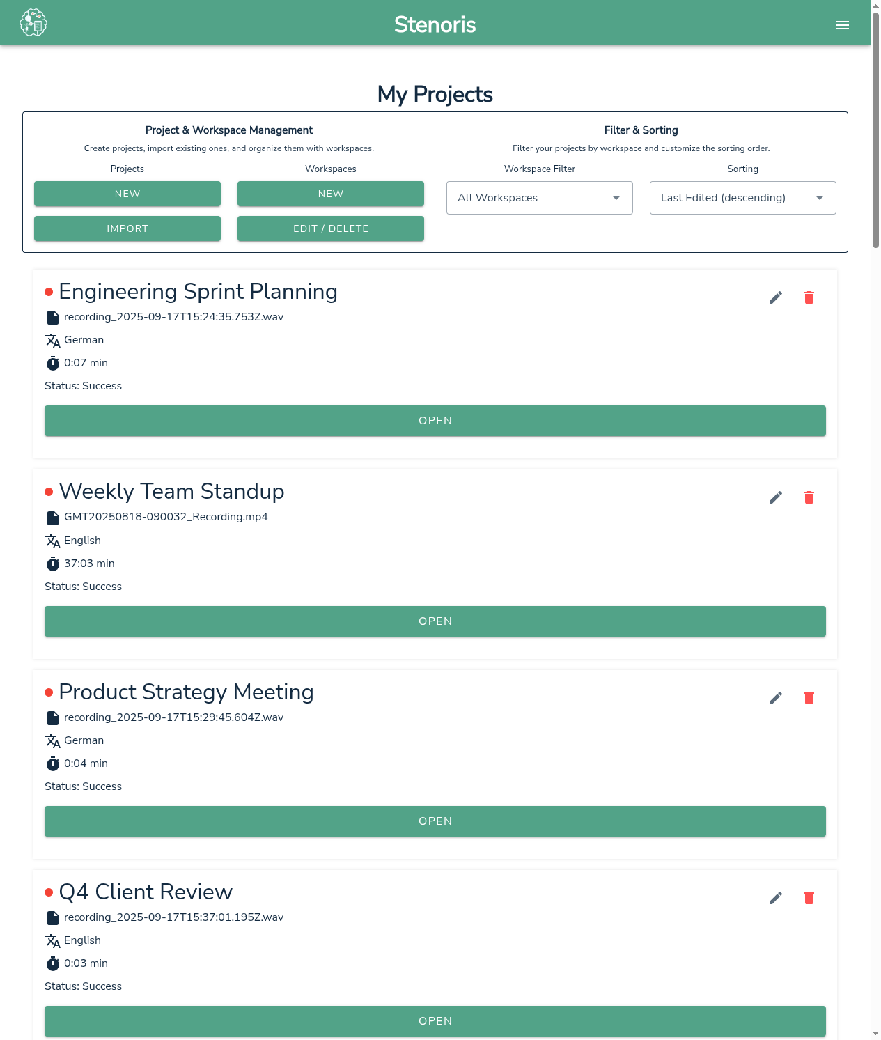 Dashboard Overview