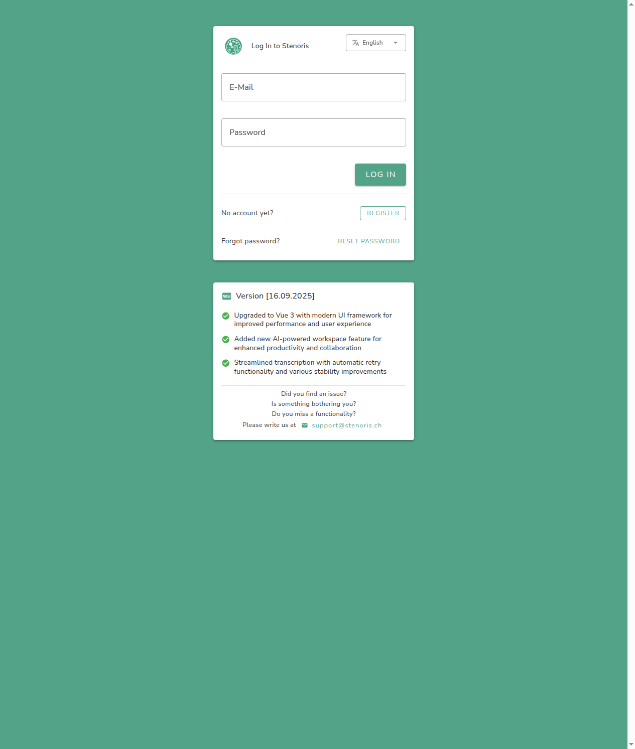 Login-Seite